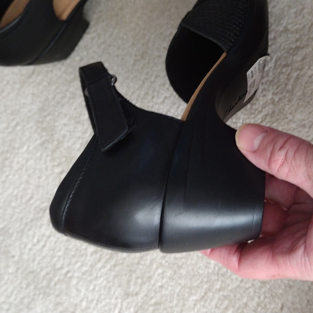 Clarks Black Heels for Women - Picture 5 of 13